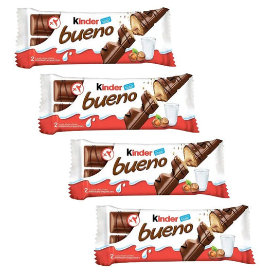 Kinder Bueno Chocolate 43g - Pack of 4