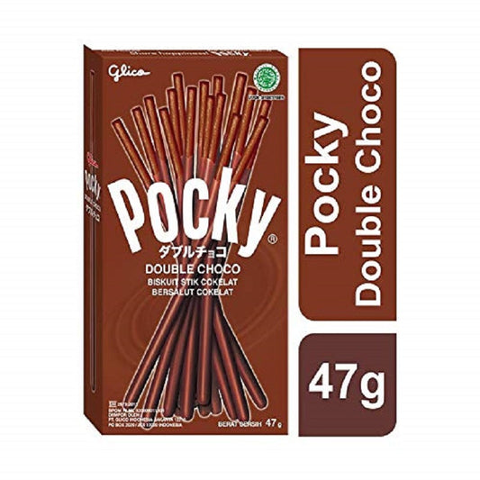 Pocky Double Chocolate Covered Biscuit Sticks 47g